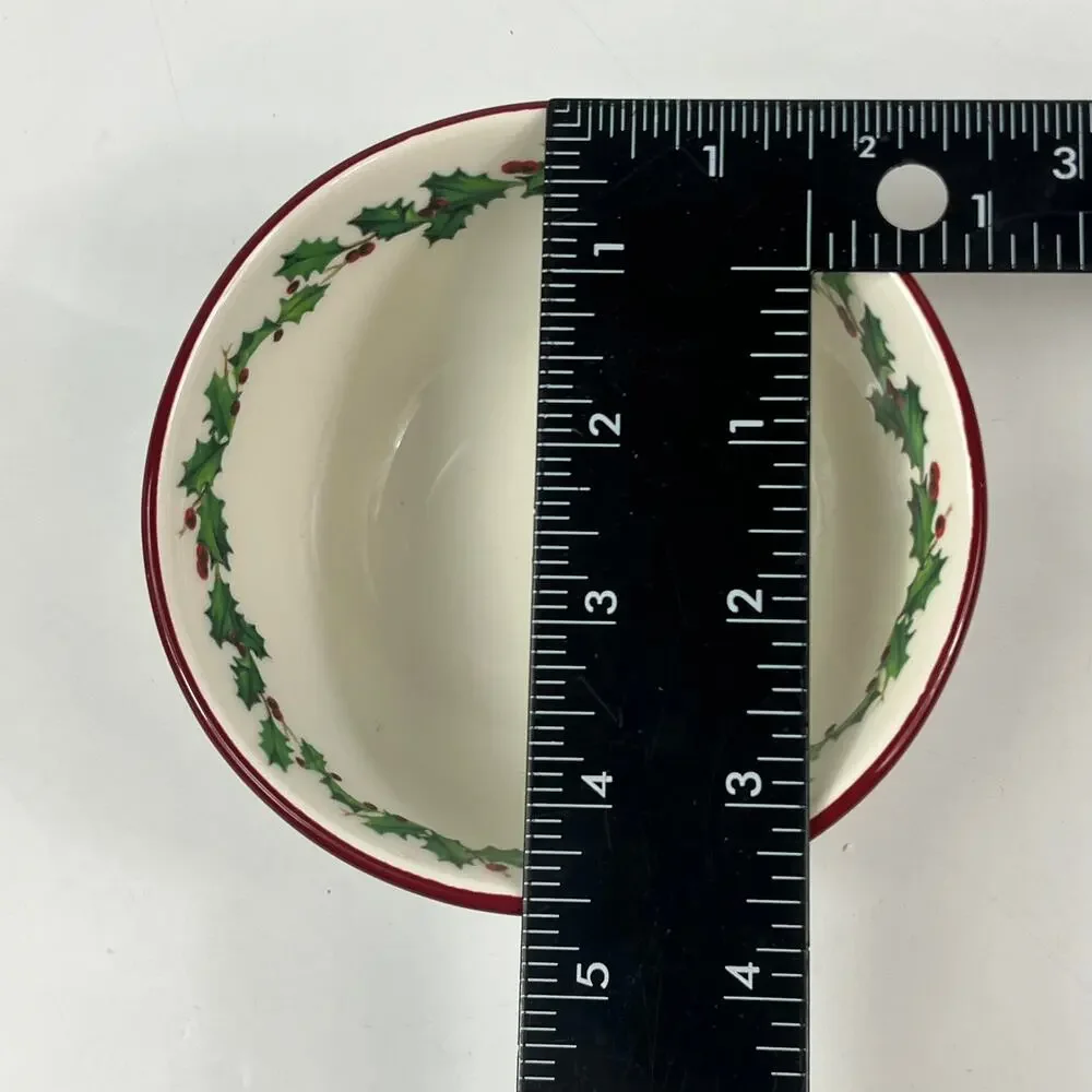 Williams Sonoma 2012 Vintage Postcard Condiment Serving Bowls Set of 3 With Box